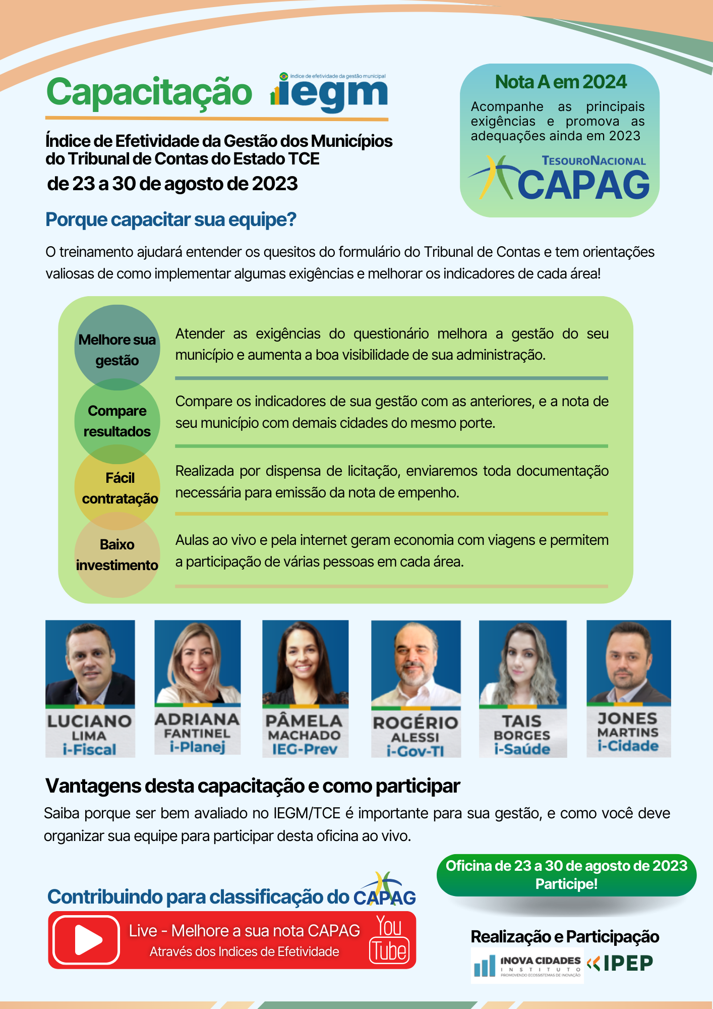 Oficina de Capacitação do Rating do RPPS e Prefeitura (CAPAG)